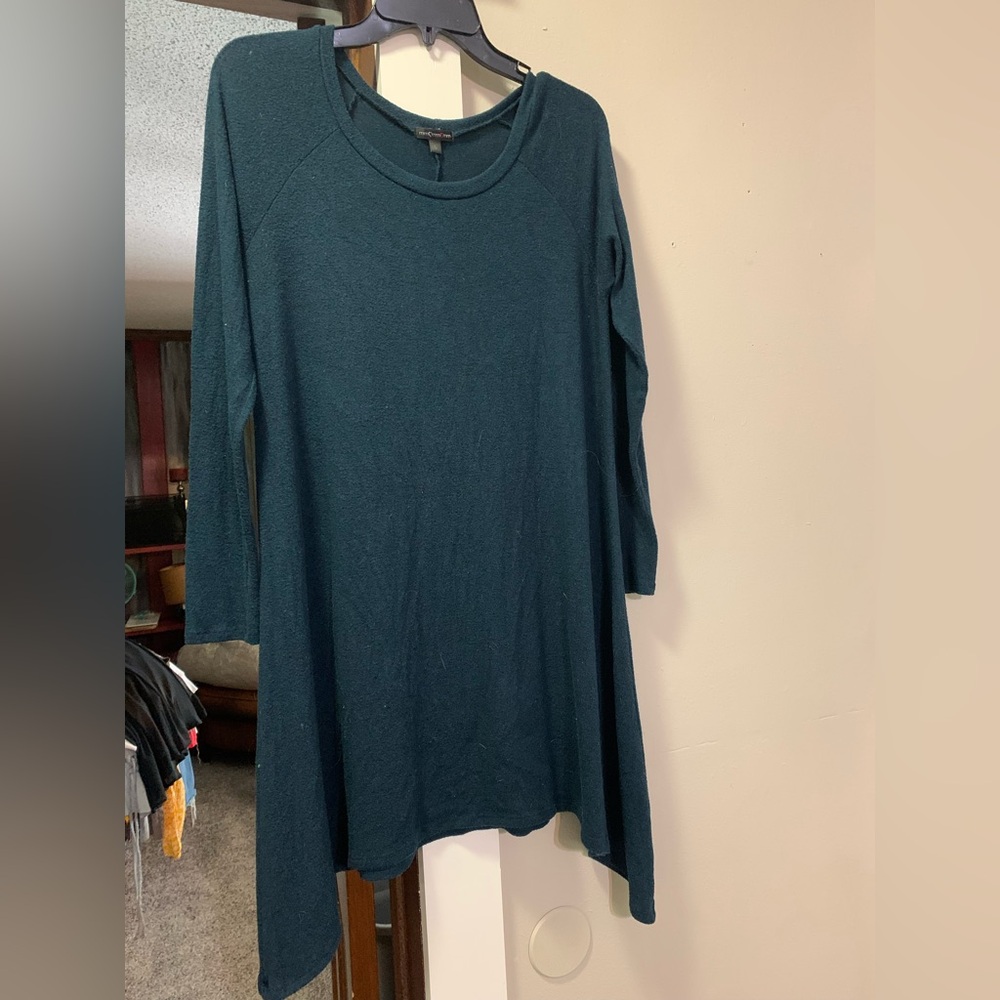 Ladies Sz large green dress